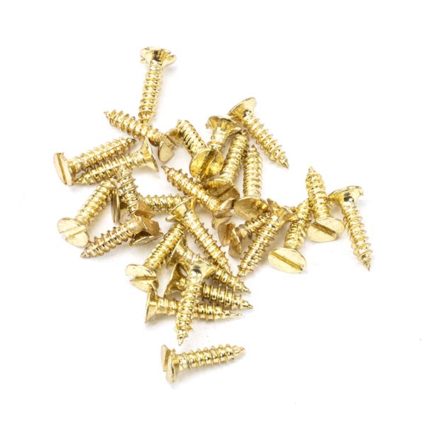 Polished Brass SS 4x½" Countersunk Screws (25)