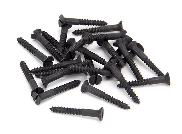 Black 8x1¼" Countersunk Screws (25)