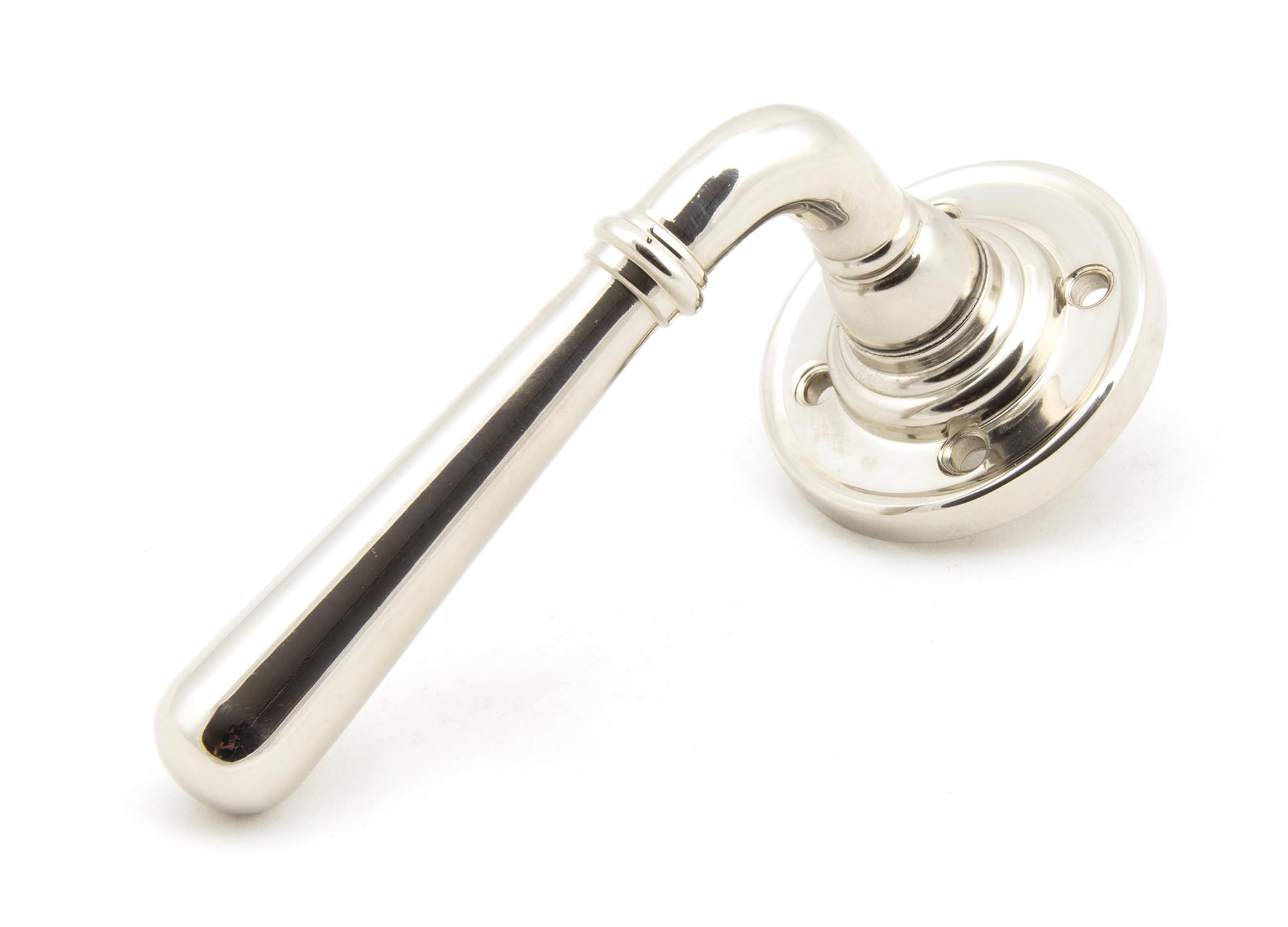 Polished Nickel Newbury Lever on Rose Set