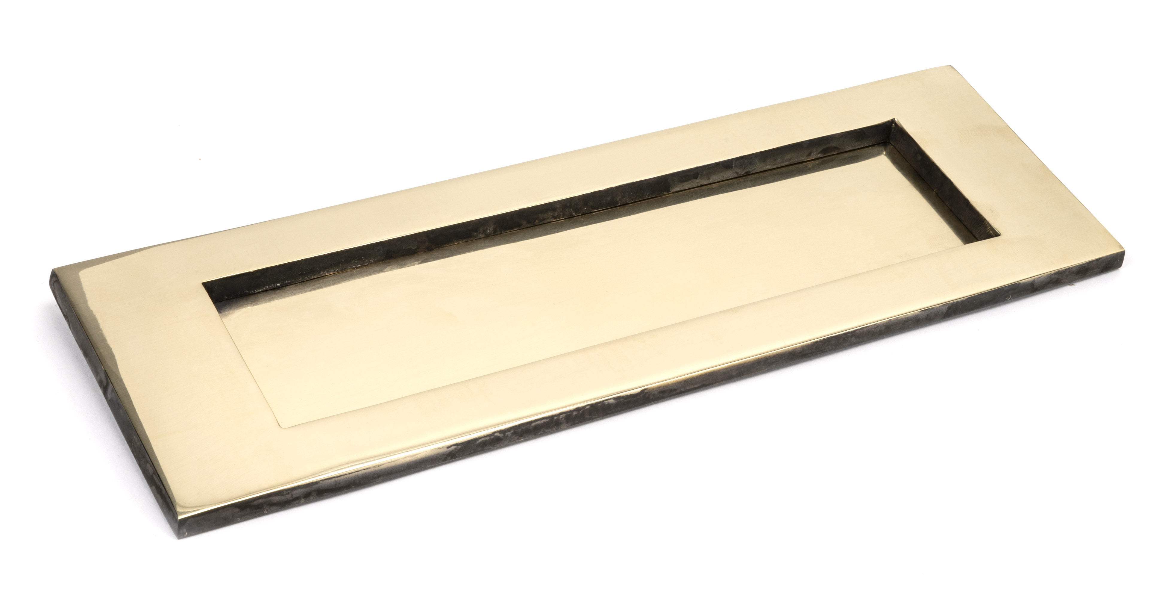 Aged Brass Large Letter Plate