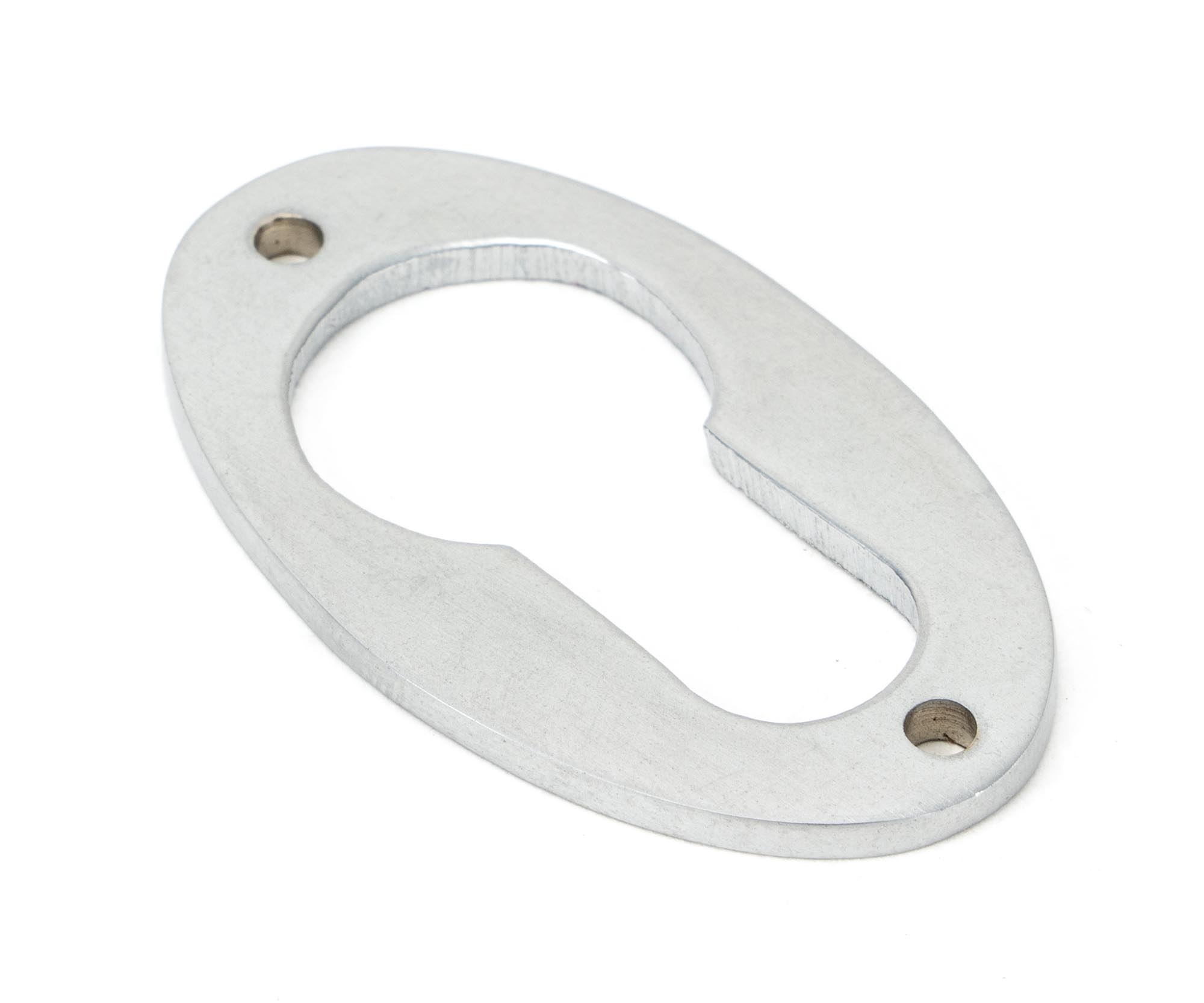 Satin Chrome Oval Euro Escutcheon