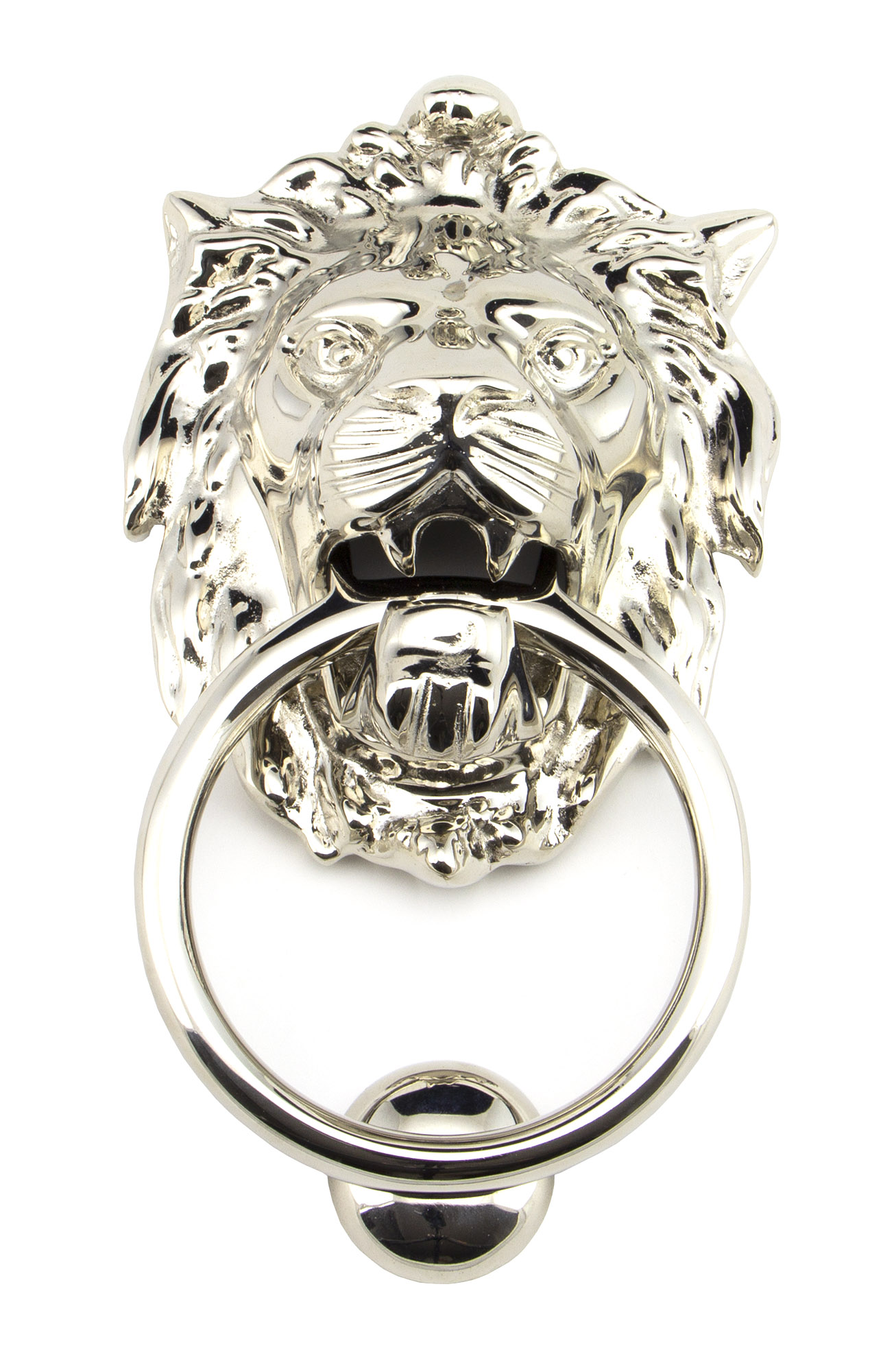 Polished Nickel Lion Head Door Knocker