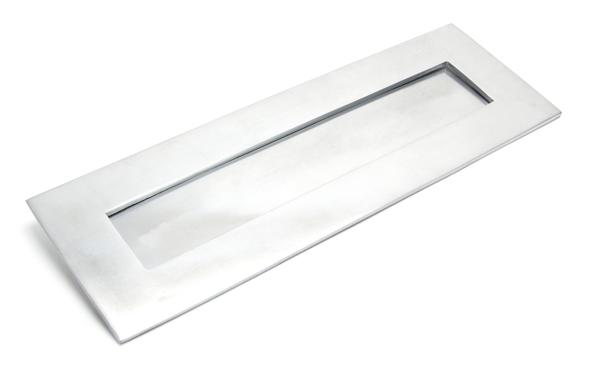 Satin Chrome Large Letter Plate