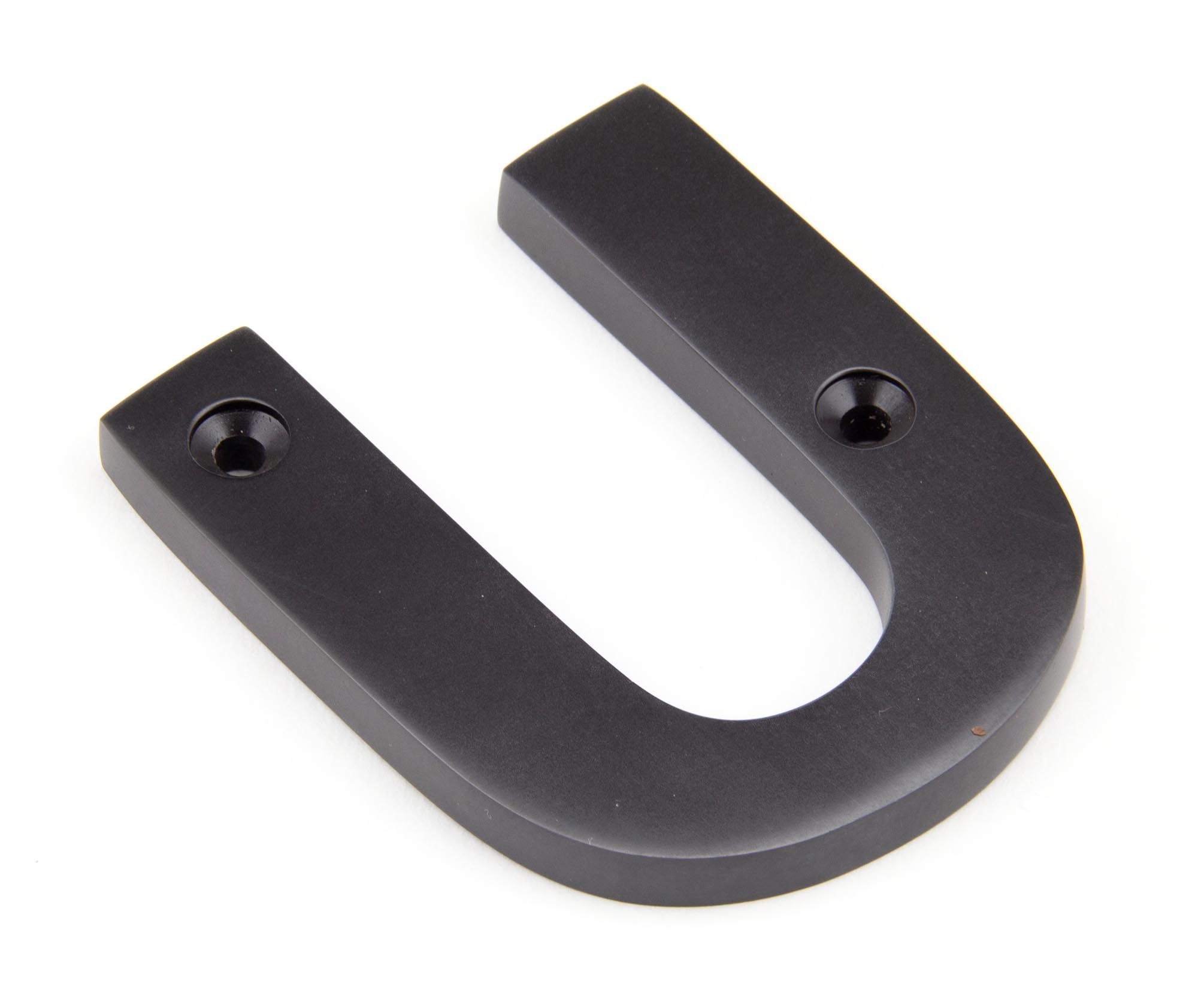 Aged Bronze Letter U