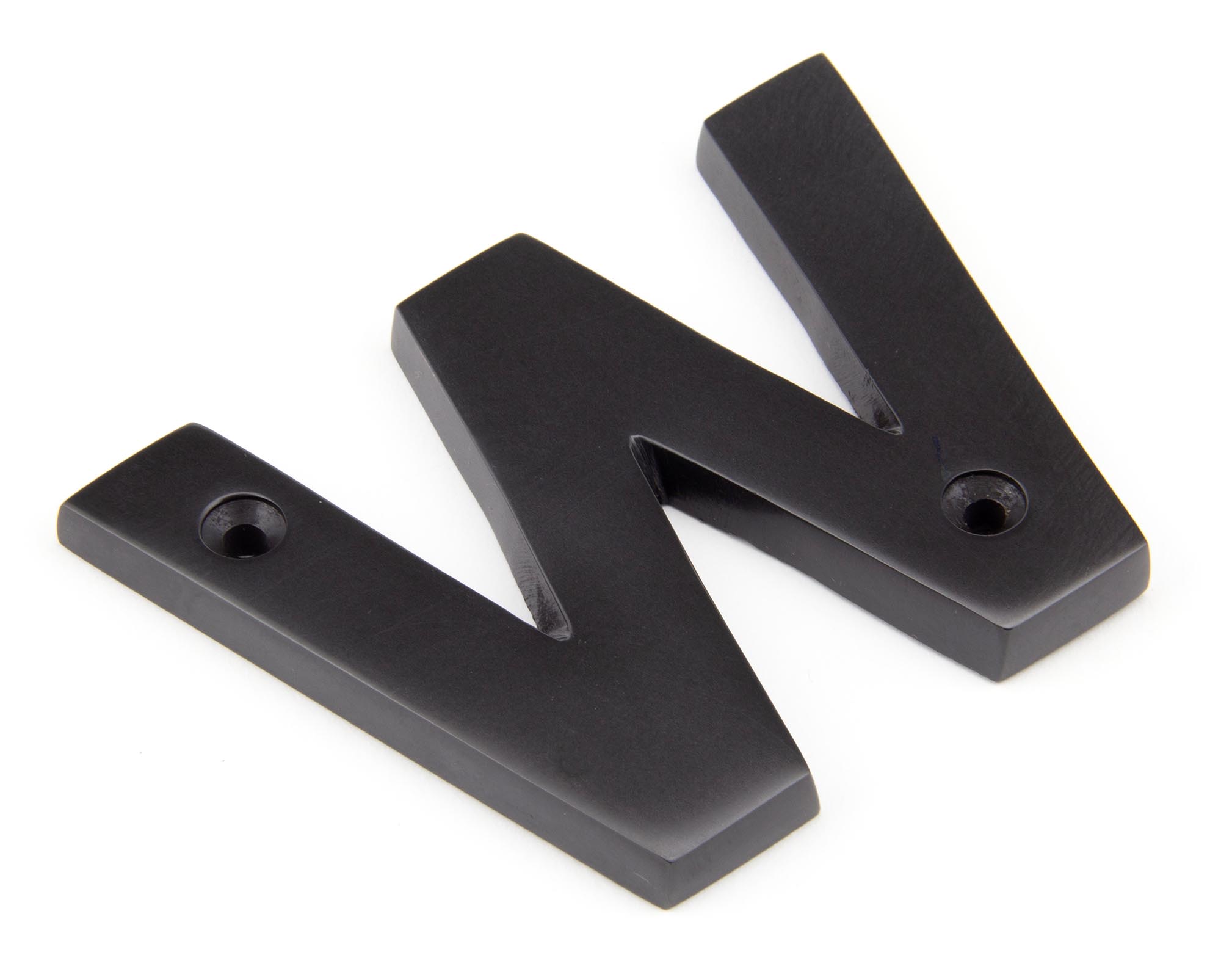 Aged Bronze Letter W