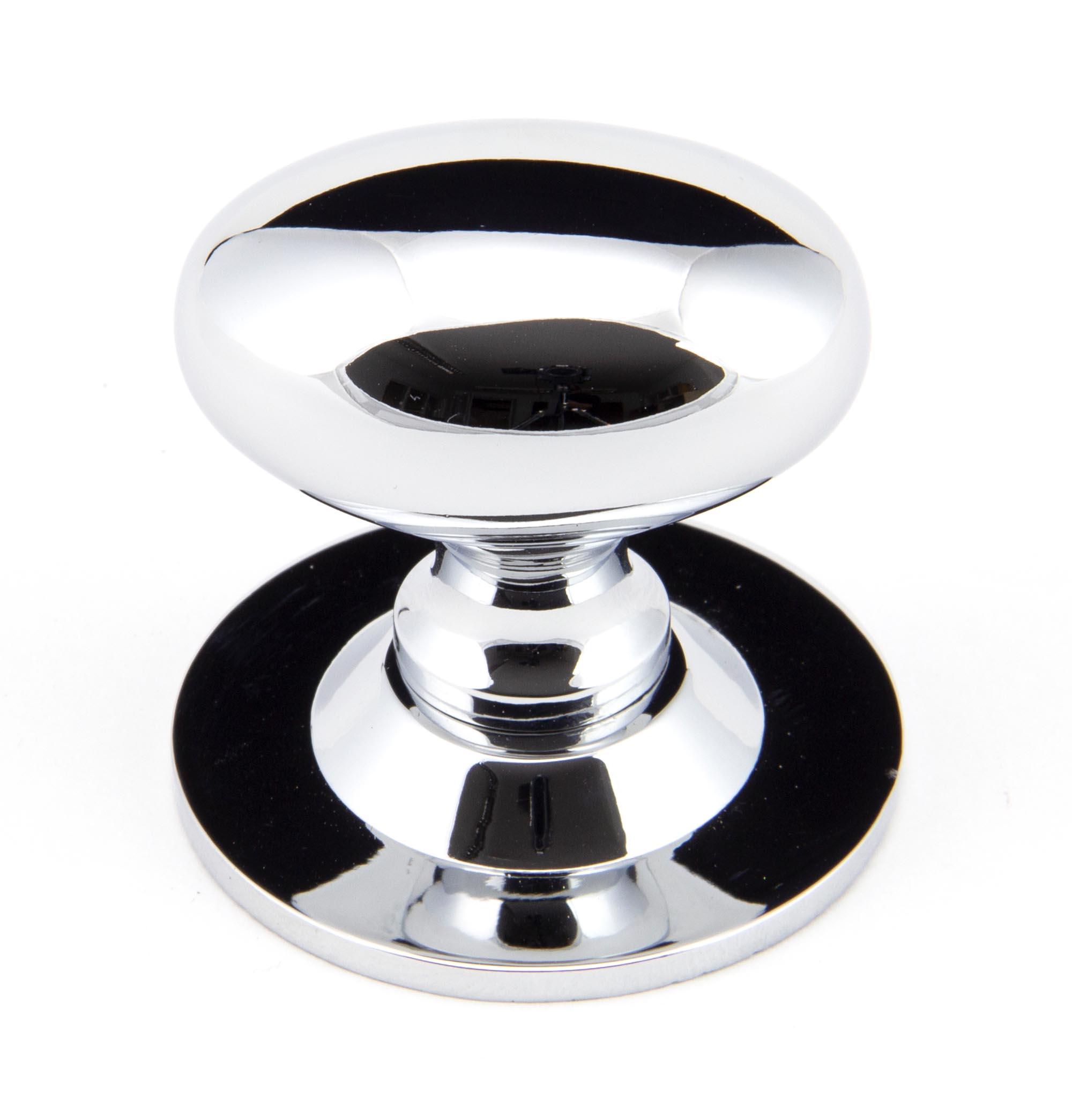 Polished Chrome Oval Cabinet Knob 40mm