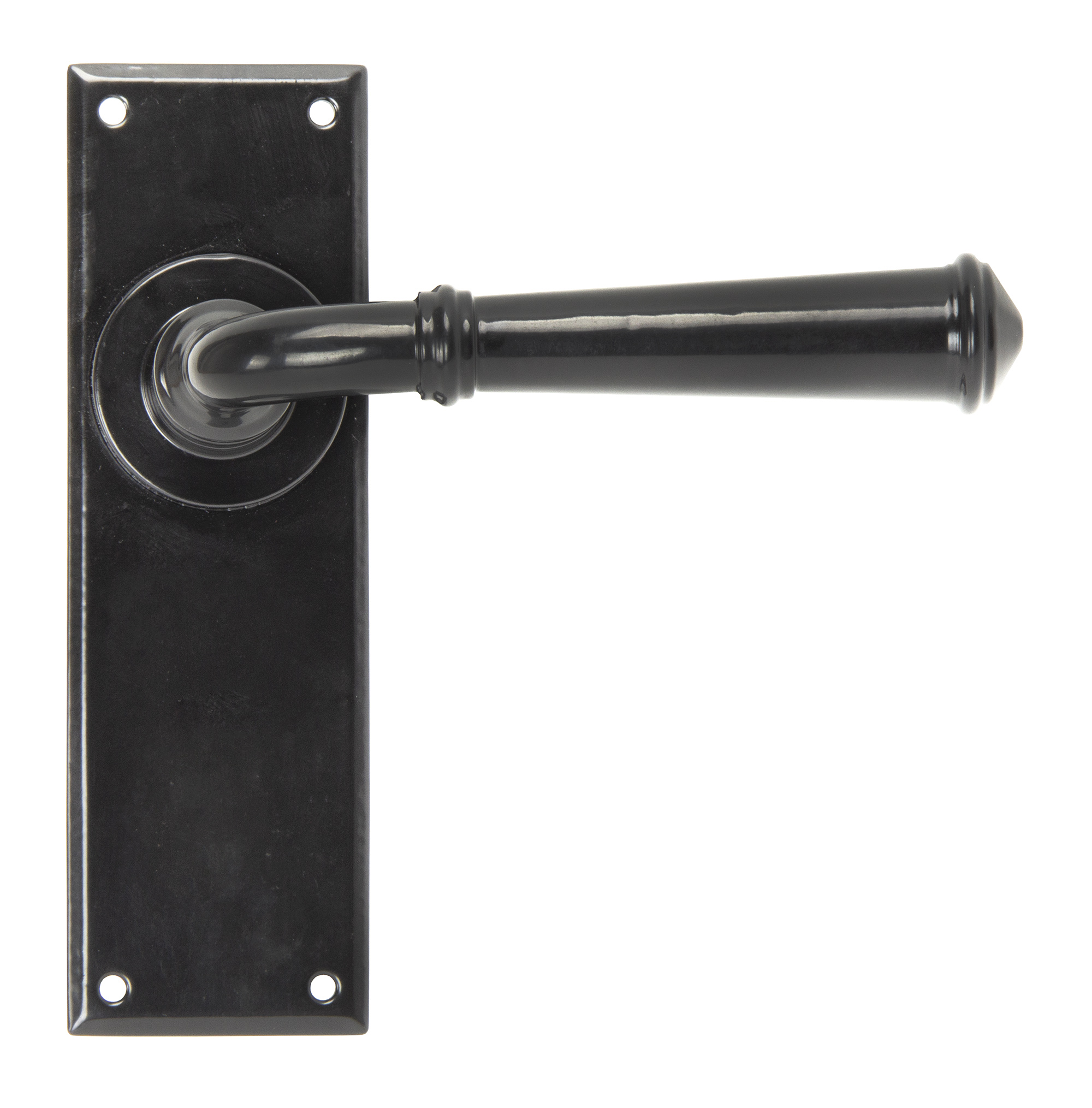 Black Regency Lever Latch Set