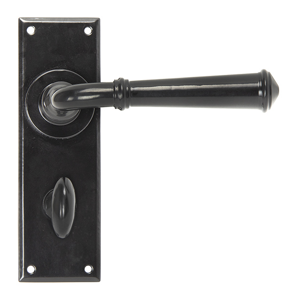 Black Regency Lever Bathroom Set