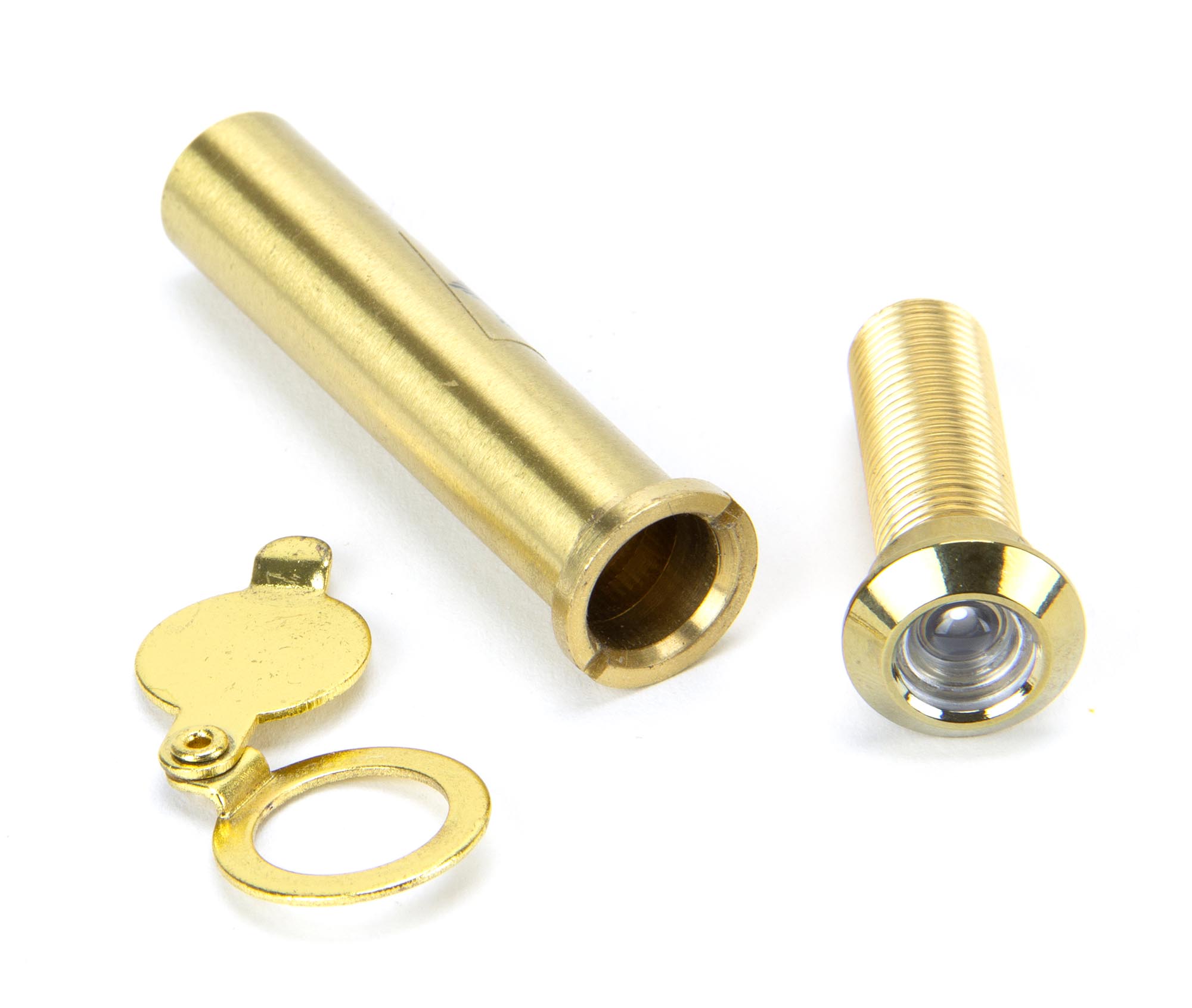 Lacquered Brass Door Viewer 180� (55-75mm Door)